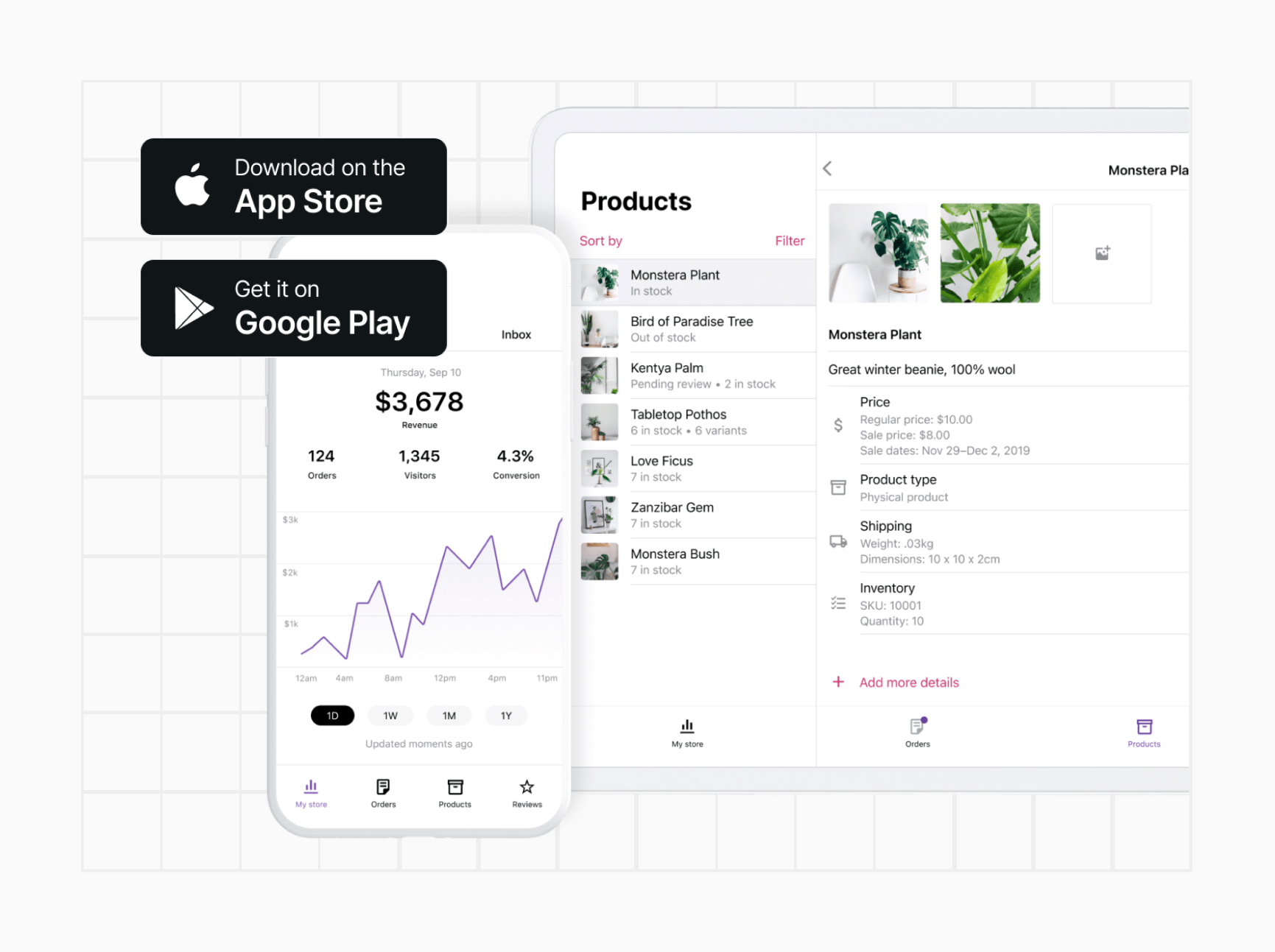 Hou je bestellingen bij met de app